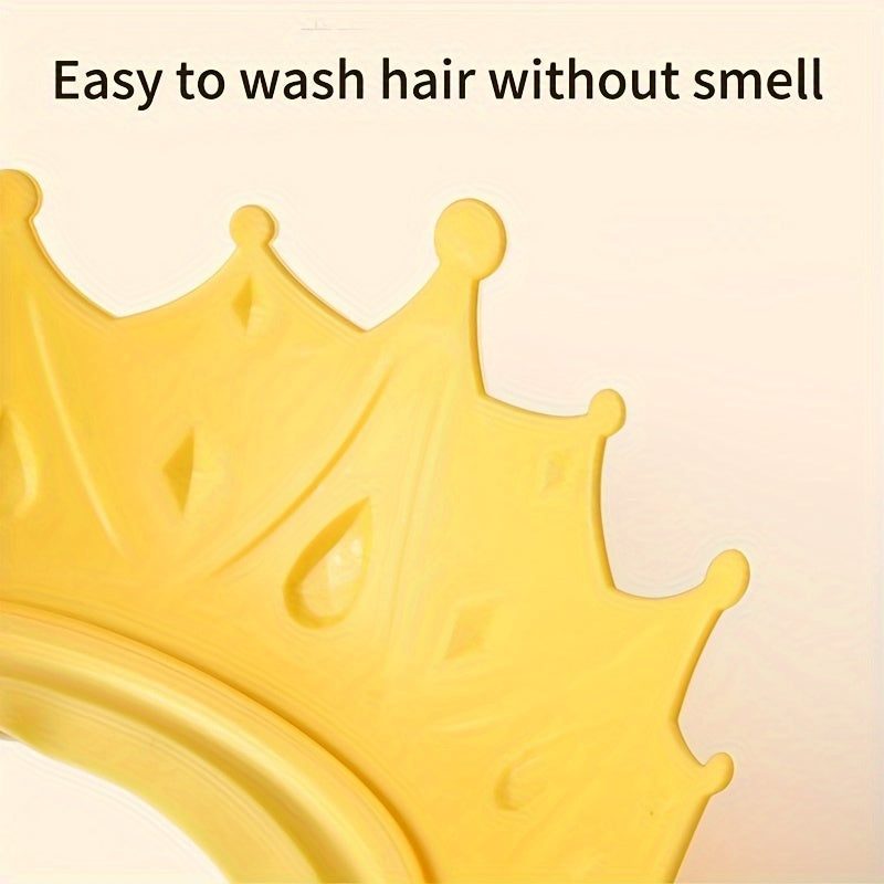 Children's Adjustable BPA-Free Shower Cap for Boys and Girls in Pink Blue Yellow Pack of One or Two