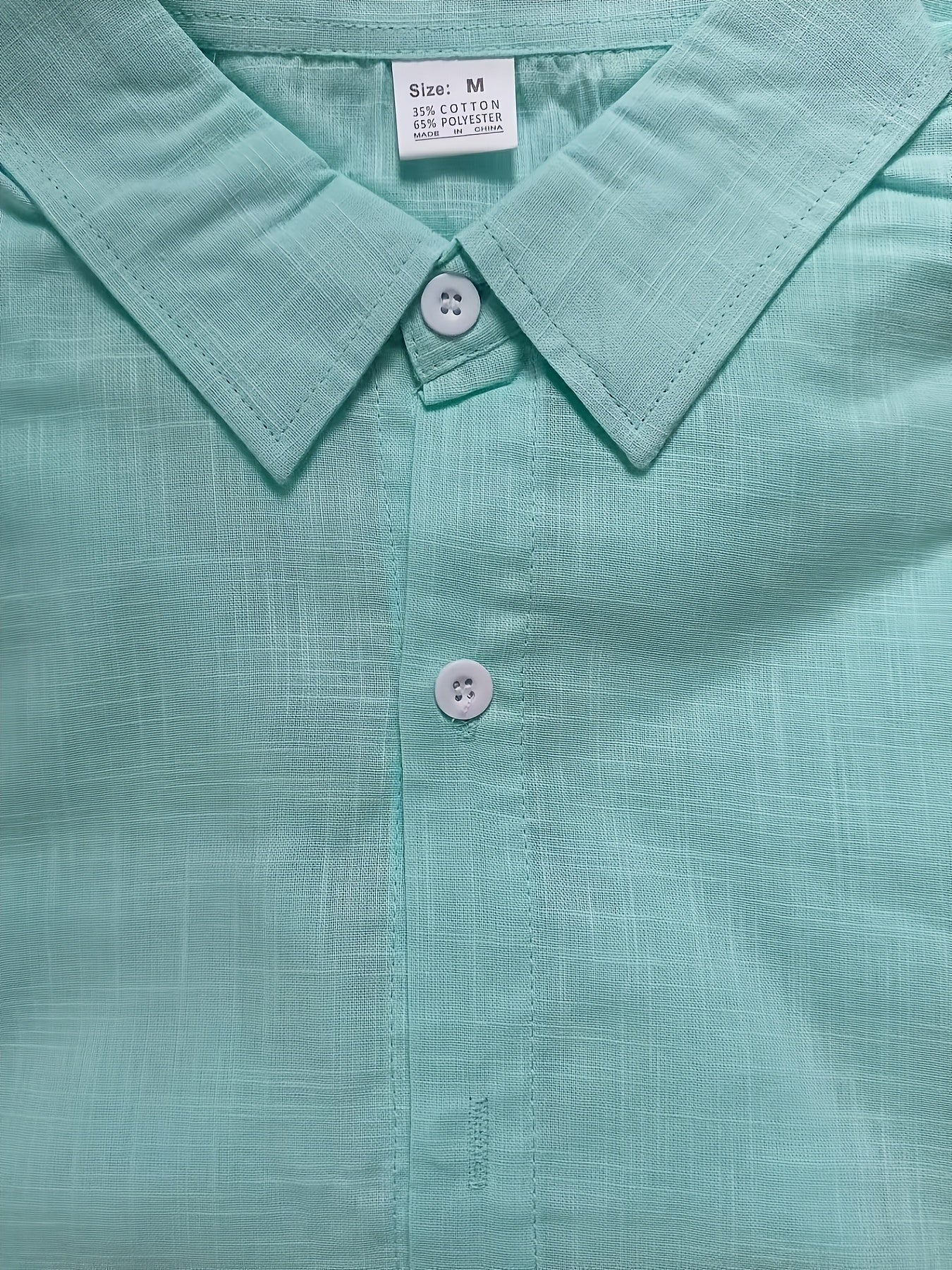 Men's Pink Casual Button-Up Shirt Long Sleeve Cotton Polyester Spring Outing