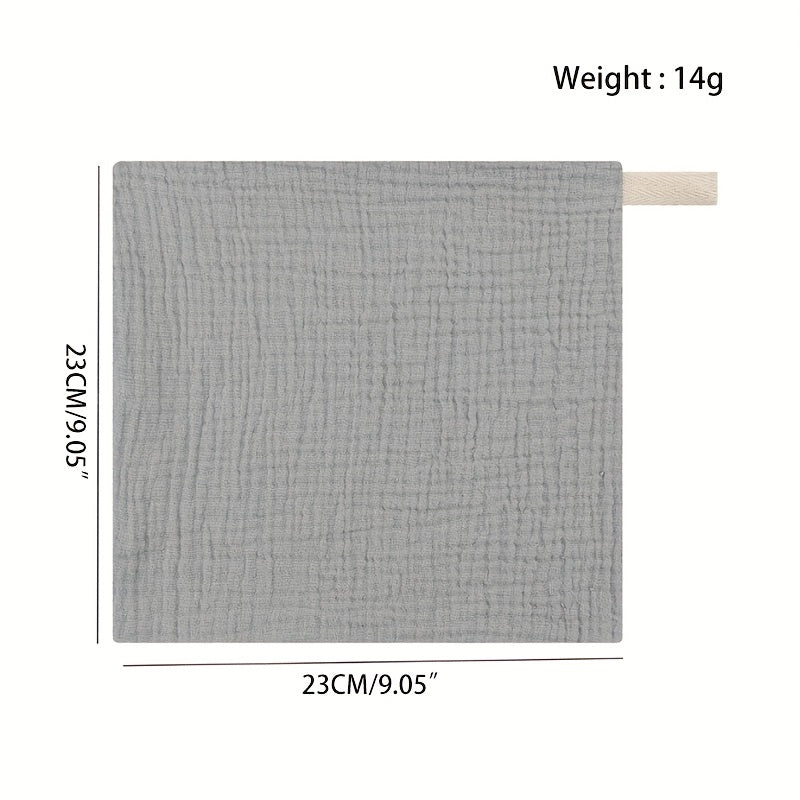 Baby Muslin Cloths Set of 5 23x23cm Cotton Gauze Washcloths Towels