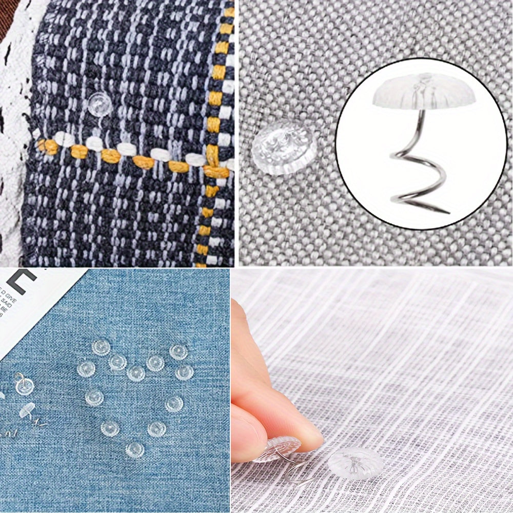 Transparent Bed Skirt Fasteners 1.5cm x 1cm Secure Bed Skirts