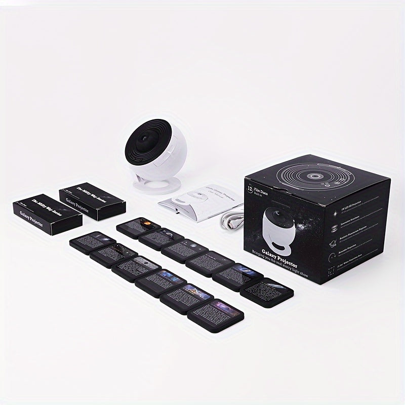 Galaxy Star Projector Night Light with Adjustable Brightness USB Powered for Bedroom Ambiance