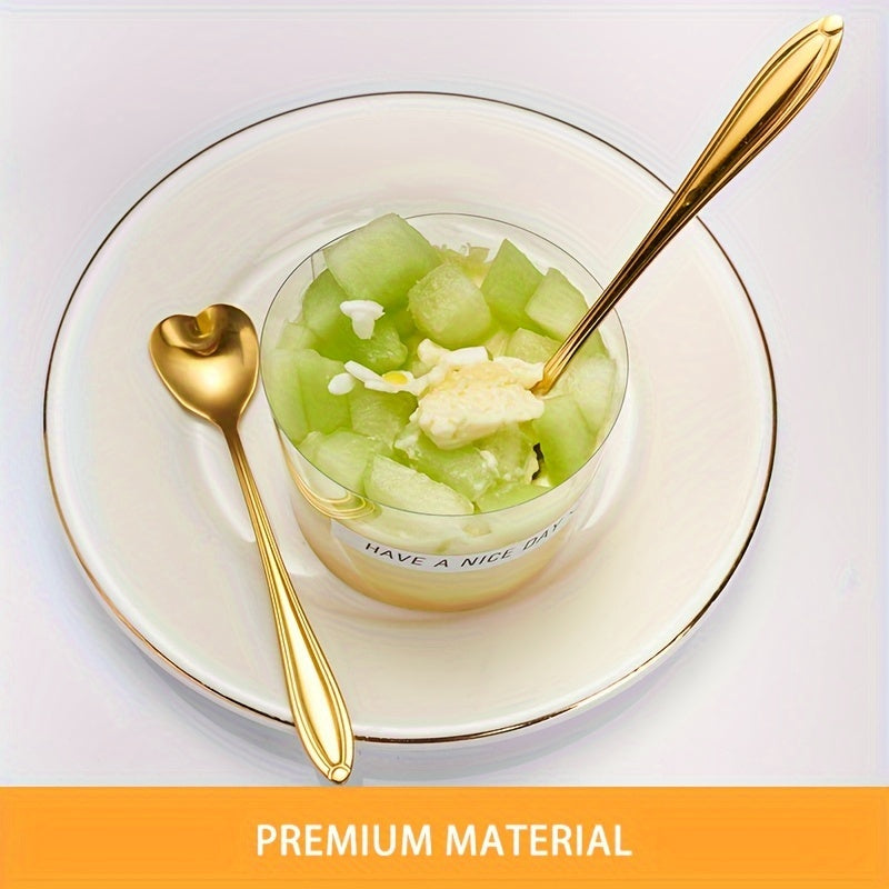 Valentine's Day Couple Love Ice Spoon Set Stainless Steel 4 or 8 Piece Kitchen Utensils