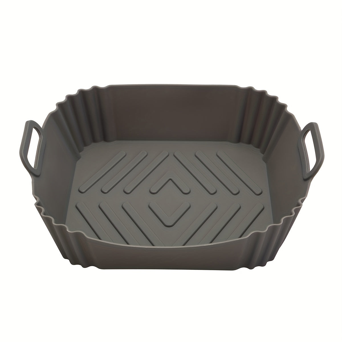 Square Reusable Silicone Air Fryer Baking Pan Non-Stick Heat Resistant 240°C