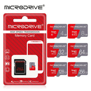 High Speed Class 10 MicroSD Card with SD Adapter 16GB to 256GB U3 for Smartphones Cameras DVRs