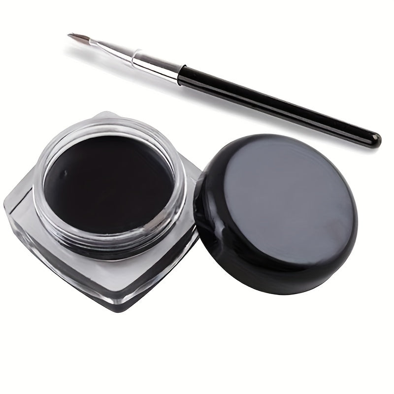 Women's Waterproof Black Eyeliner Gel with Brush