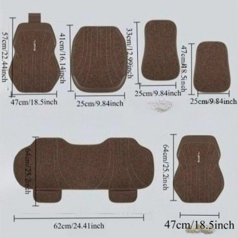 All-Season Leather Car Seat Cover Full Cushion Protector