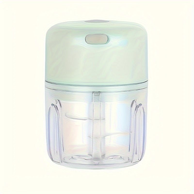 Mini Electric Food Chopper 250ml USB Rechargeable Portable Kitchen Gadget