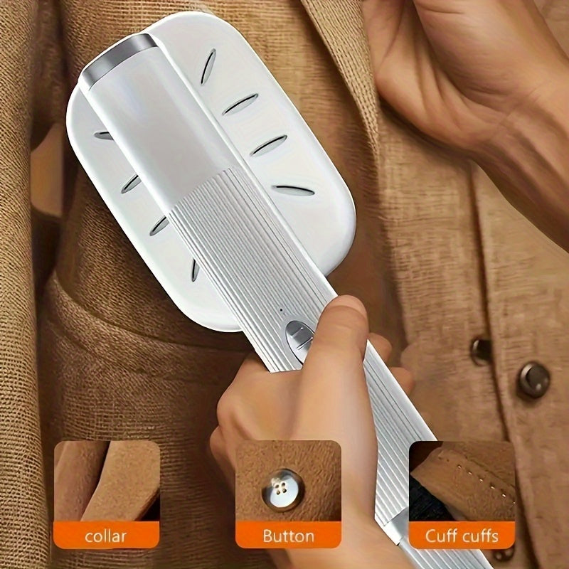 Portativ USB Qo‘l bilan kiyimlarni tozalash mashinasi, Mini toshqin, 32W, kuyishga qarshi, yopishqoqsiz tutqich, Sun'iy tolalar, to‘qimachilik, mato va ipak mato uchun ideal, Uy, sayohat va biznes uchun mukammal, doimiy harorat, qora va oq rang sxemasi.