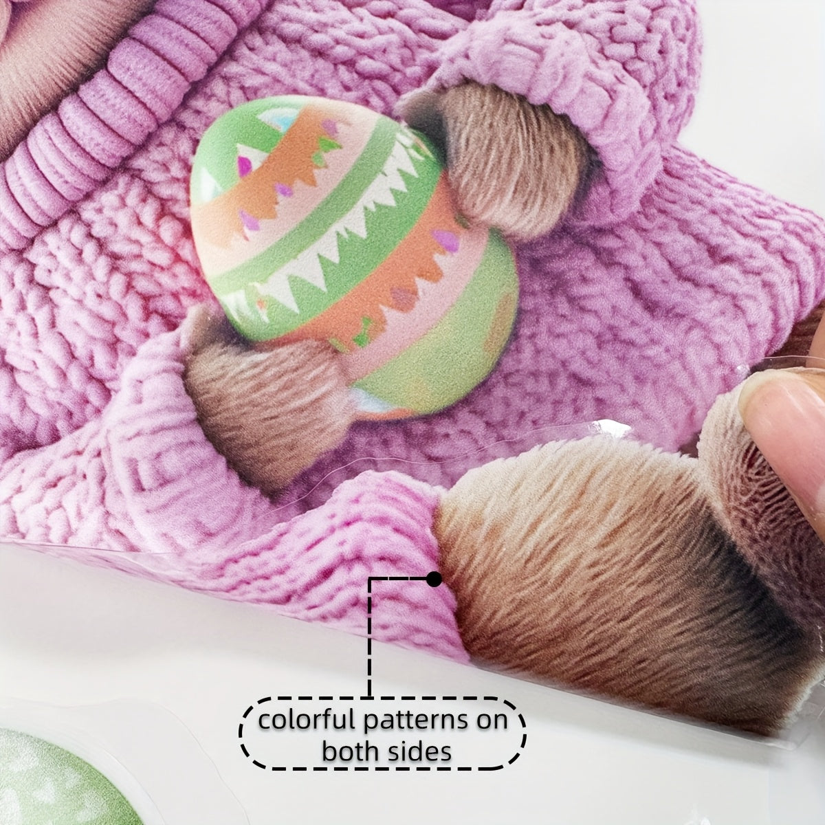 Easter Bunny Window Cling 20x30cm Reusable PVC Holiday Decor