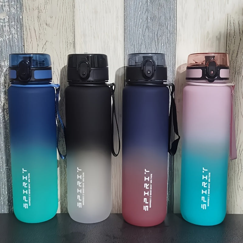 650ml Portable Water Bottle Leakproof Gradient Plastic for Outdoor Travel