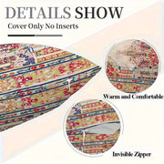 Set of 2 Bosnian Banya Luka Wall Art Pieces and Double-Sided Plush Pillow Covers 30.48x50.8cm for Sofa and Bedroom Decor