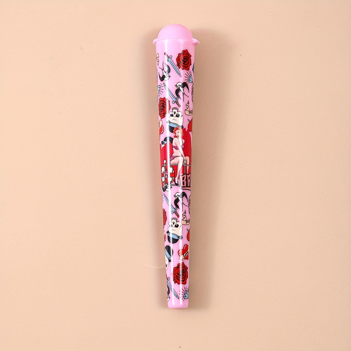 Herb Storage Tube 120mm Plastic Flip Top Cigar Cigarette Container