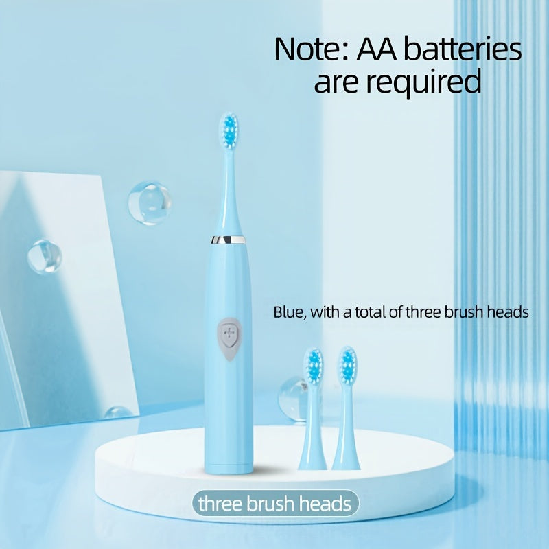 Electric Toothbrush for Adults with Soft Bristle Head Portable Battery Powered