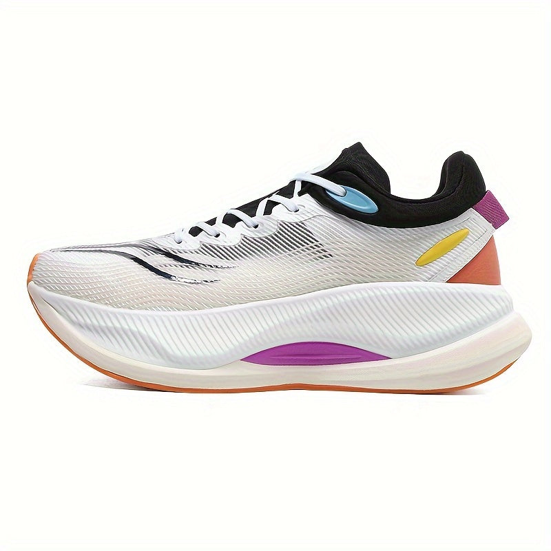 Lightweight Striped Running Shoes for Men and Women Breathable Fabric Rubber Sole Low Top Sneakers for Indoor Outdoor Sports