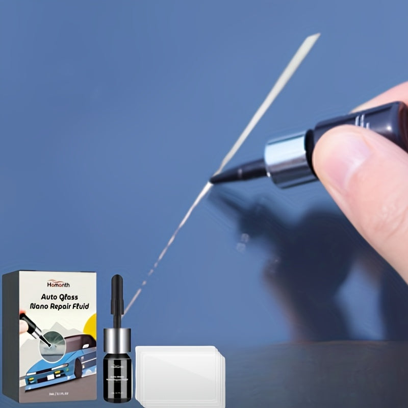 Auto Glass Nano Repair Fluid Kit for Windshield Crack Fix with Applicator