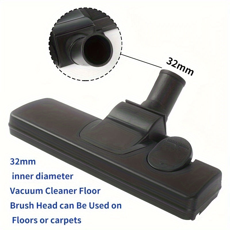 Vacuum Cleaner Brush Head Attachment 3.17cm for Hard Floors and Carpets