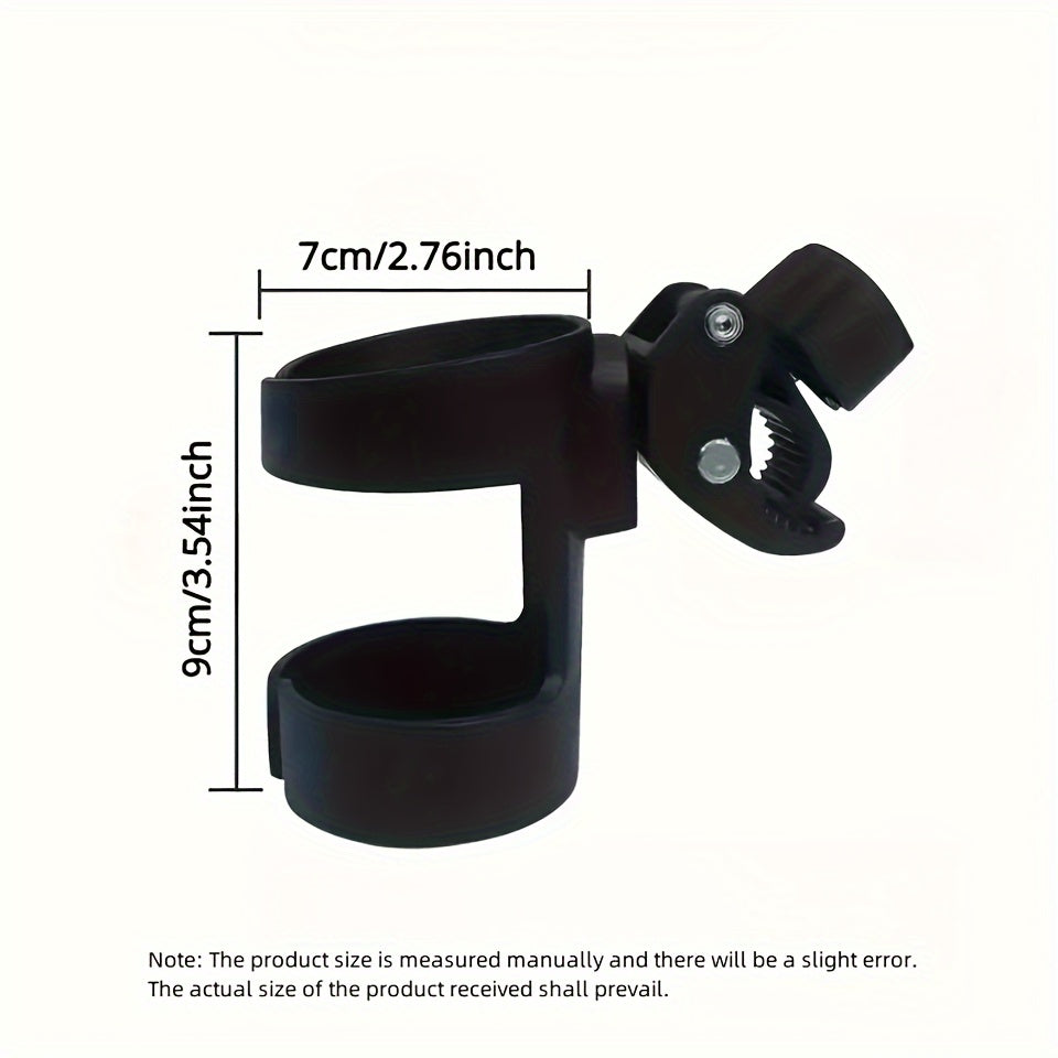 Sturdy Plastic Rotating Stroller and Bike Cup Holder for Outdoor Use