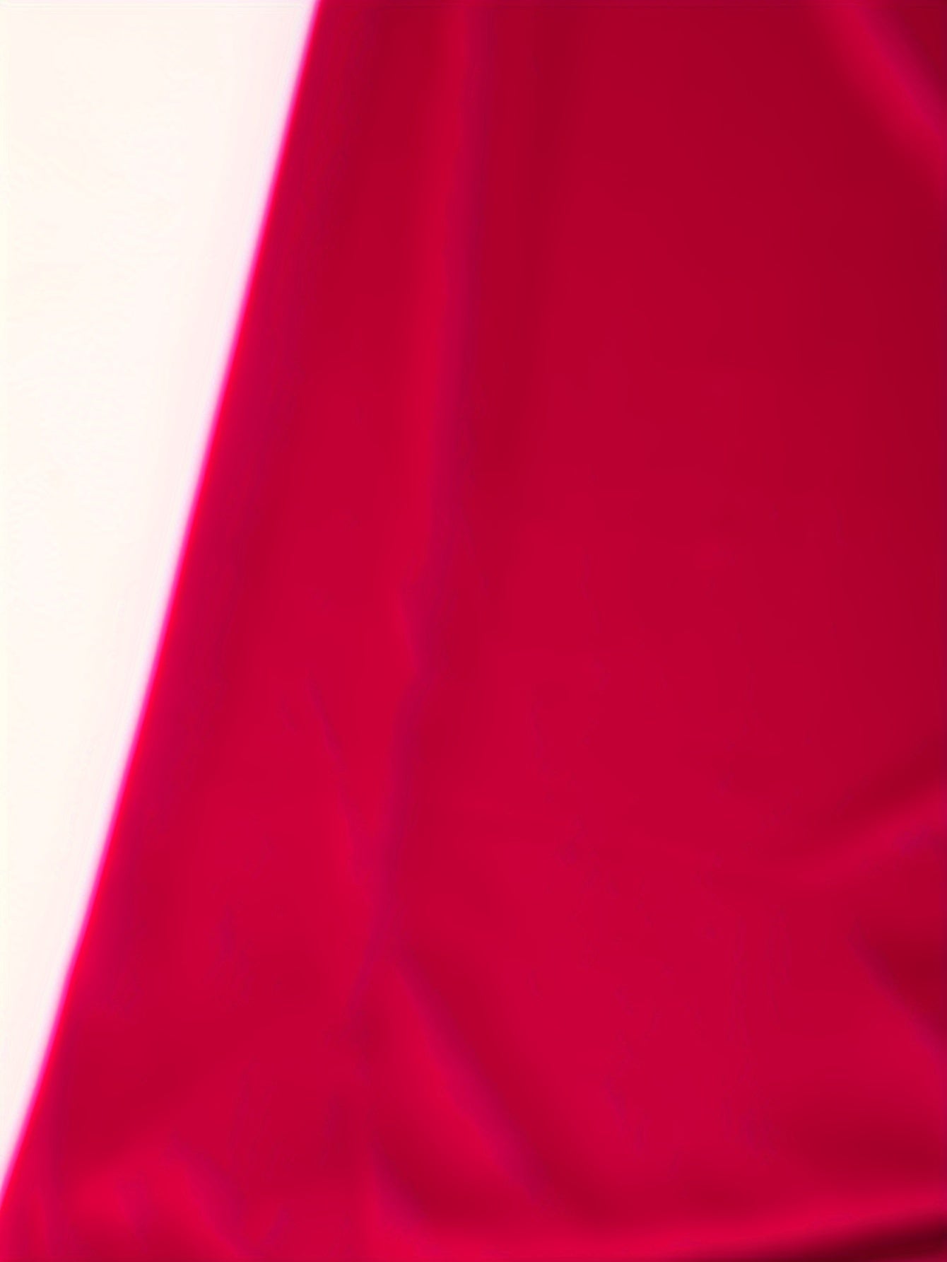 Women's Satin Sleep Dresses with Lace Trim Square Neck Short Sleeve Nightgowns in Red and Black Polyester Blend