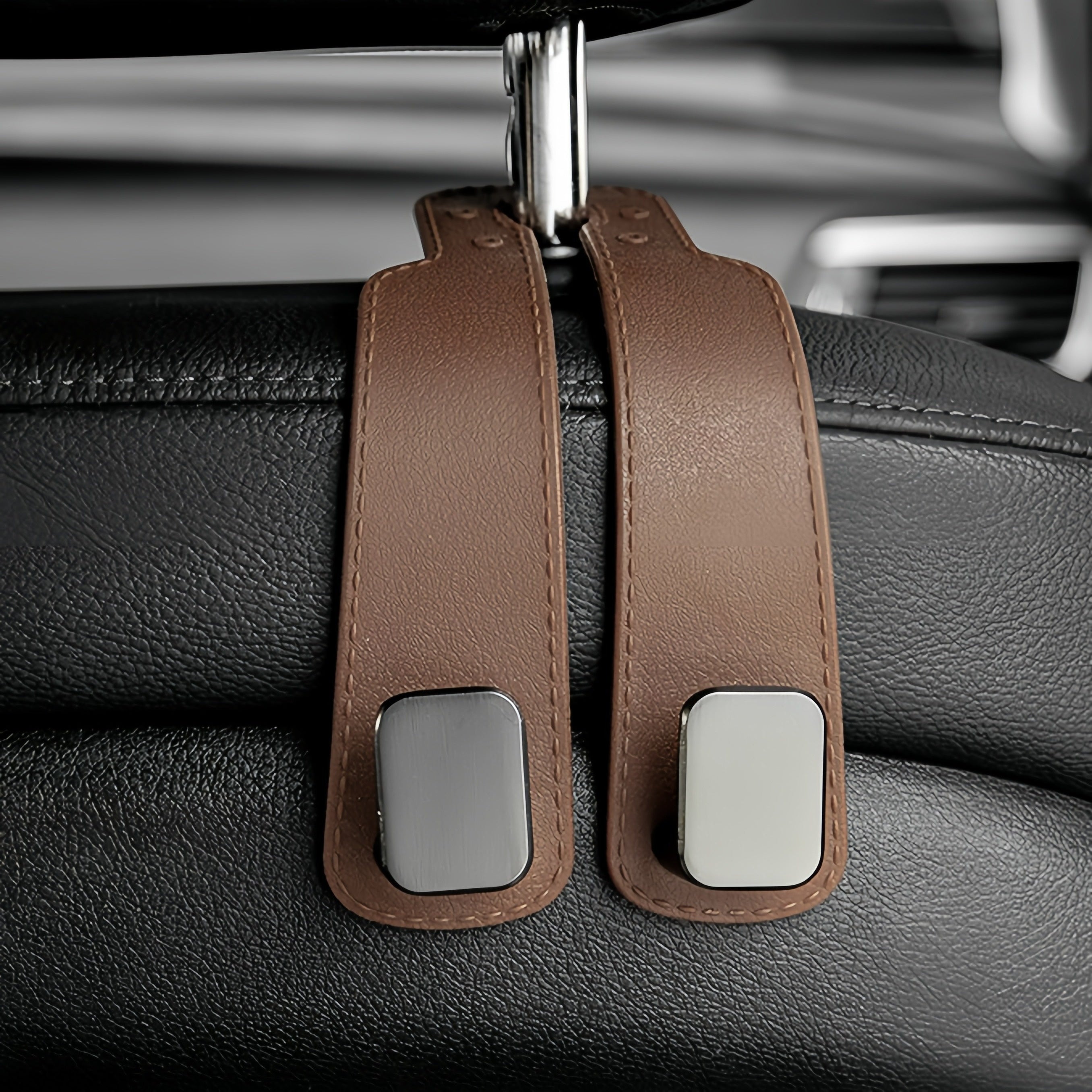 Soporte para teléfono en respaldo de asiento de coche con gancho anticaída, accesorio para el interior del coche