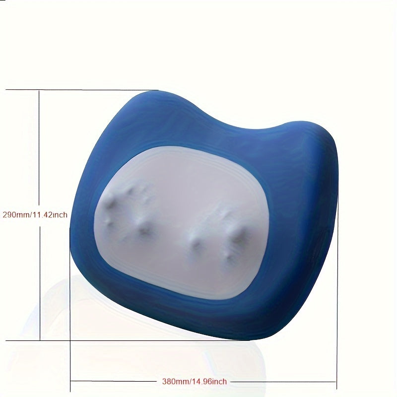 All-in-One Lumbar Massage Pillow with Shoulder Neck Back Waist Kneading Memory Cotton