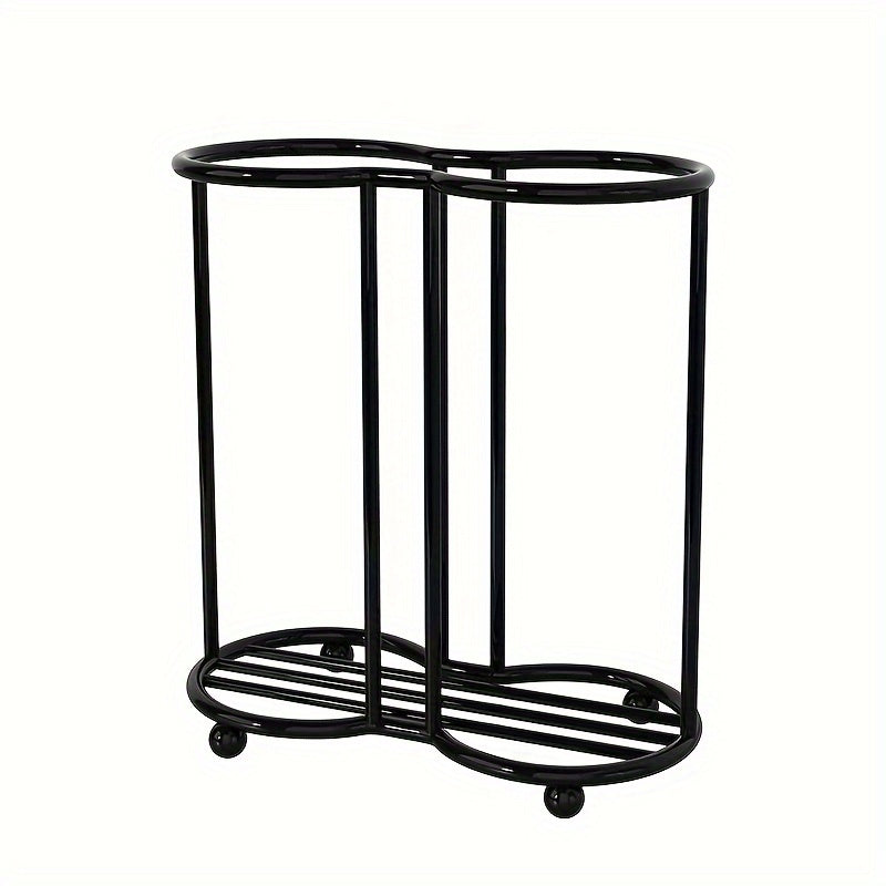 Double Tube Disposable Cup Dispenser for Spa Home Office Bar Cafe Sturdy Space-Saving Cup Holder