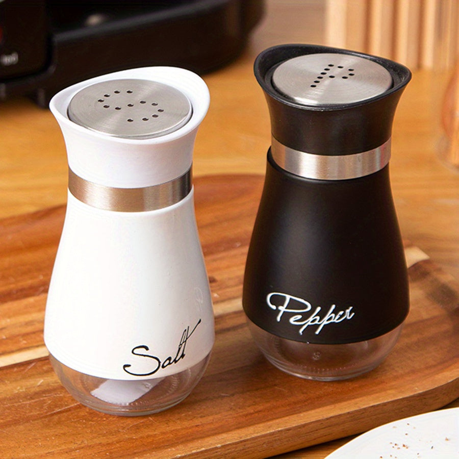 Set of Two 3.4oz Salt and Pepper Shakers for Kitchen Use