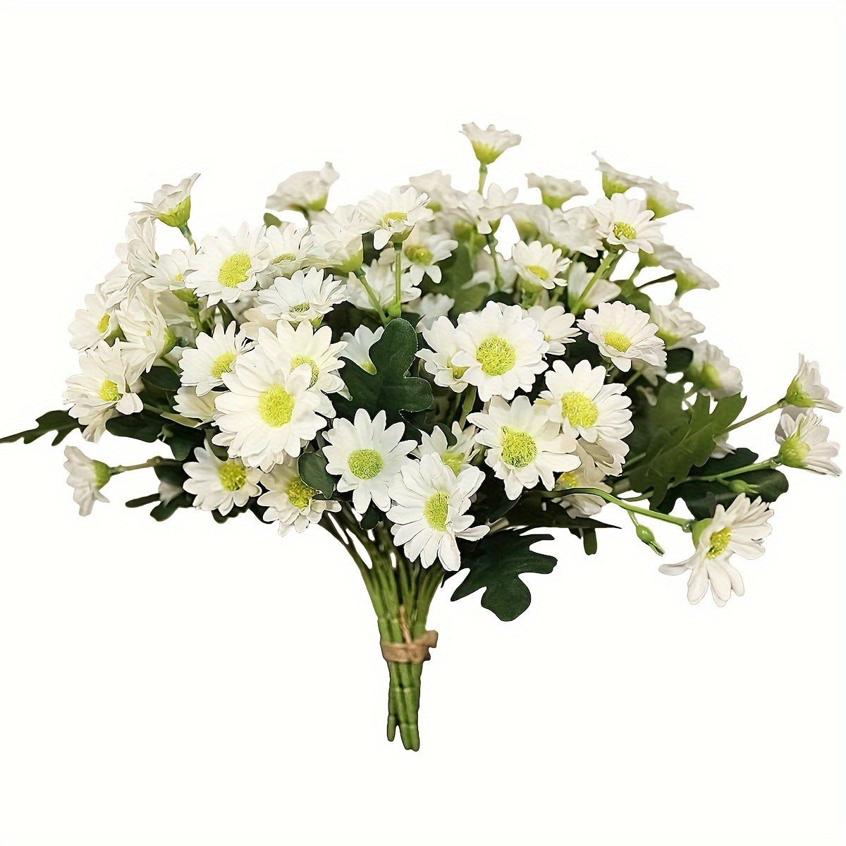 Set of 21 UV Resistant Plastic Daisies for Garden Outdoor Decoration