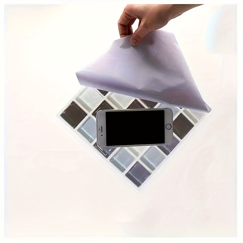 24-48Pcs Marble Self-Adhesive Wall Stickers for Bedroom Bathroom Decor