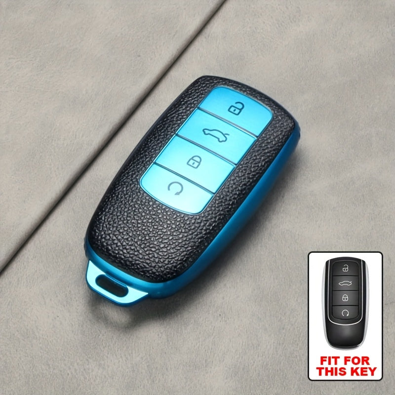 Soft TPU Keychain Protective Cover for Car Keys Full 360° Protection Durable Clear Car Key Shell