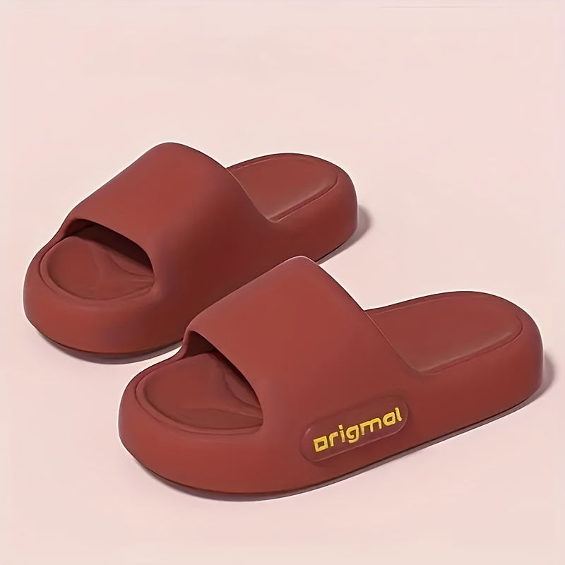 Women Red Non-Slip Odorless Wedding Samba Slides