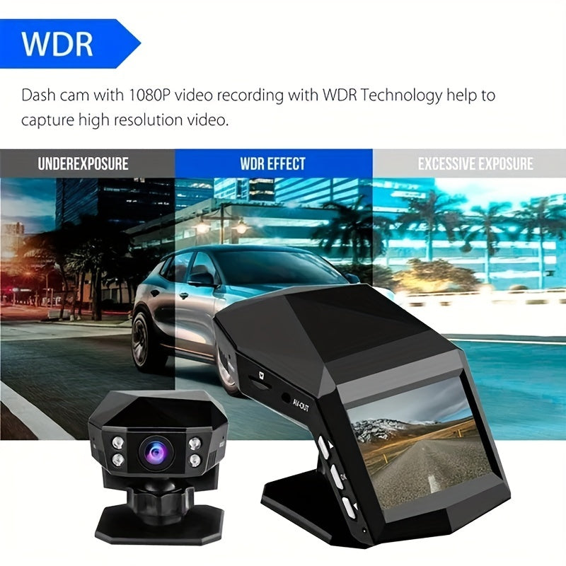 1080P Full HD Dash Cam Car Video Recorder WDR 170° Wide Night Vision