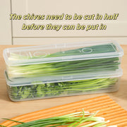 2-Pack Reusable Plastic Kitchen Storage Boxes for Vegetables Herbs Eggs