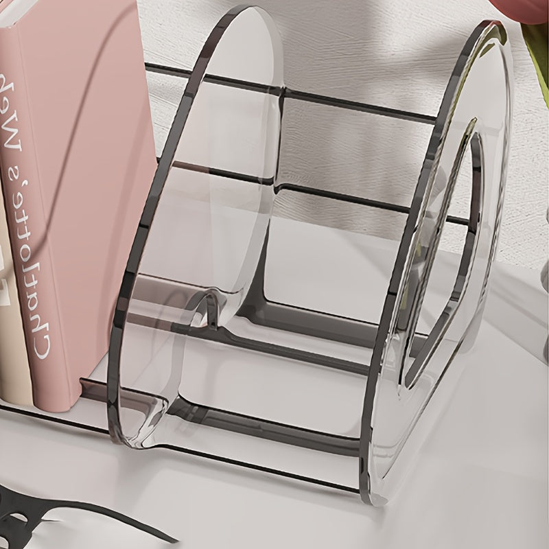 Estantería de plástico con forma de hoja de corazón, almacenamiento móvil desmontable para hogar y oficina