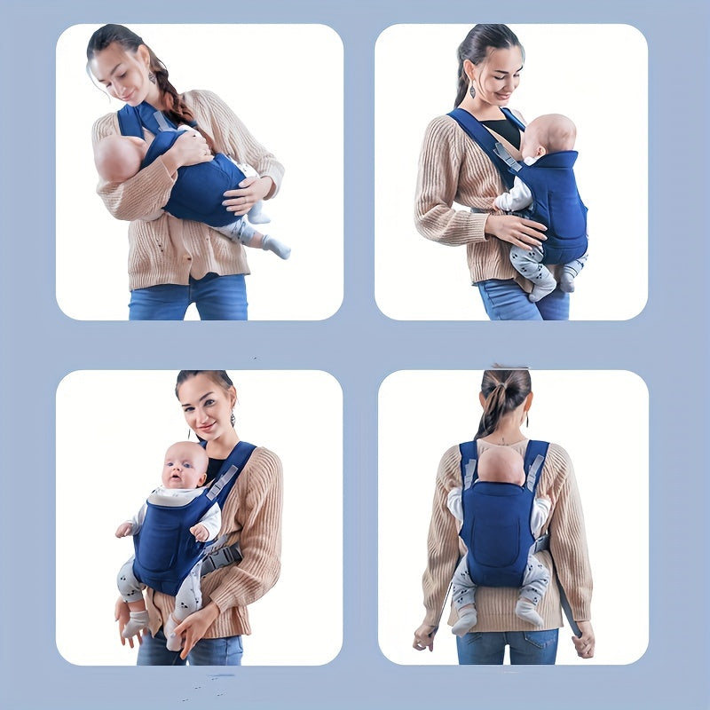 Baby Carrier with Shoulder and Front/Rear Straps for Secure and Comfortable Use