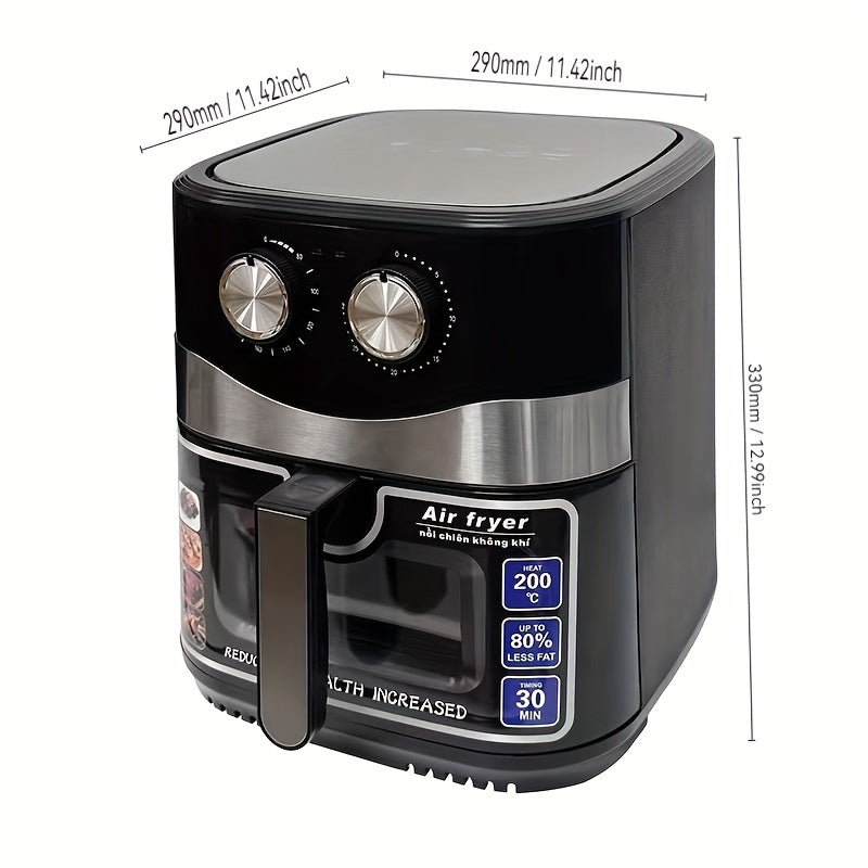 Electric Air Fryer Oven 12L with Smart Cooking Programs Touch Control for Home Kitchen