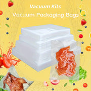 Fifty Vacuum Sealer Bags Mesh Pattern for Food Storage Meal Prep