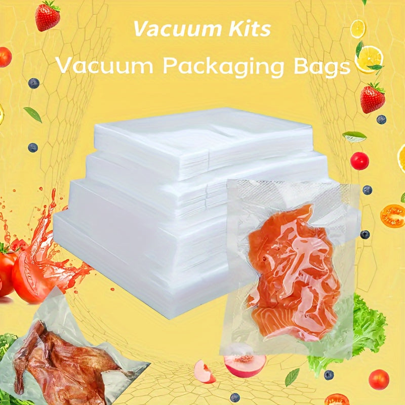 Fifty Vacuum Sealer Bags Mesh Pattern for Food Storage Meal Prep