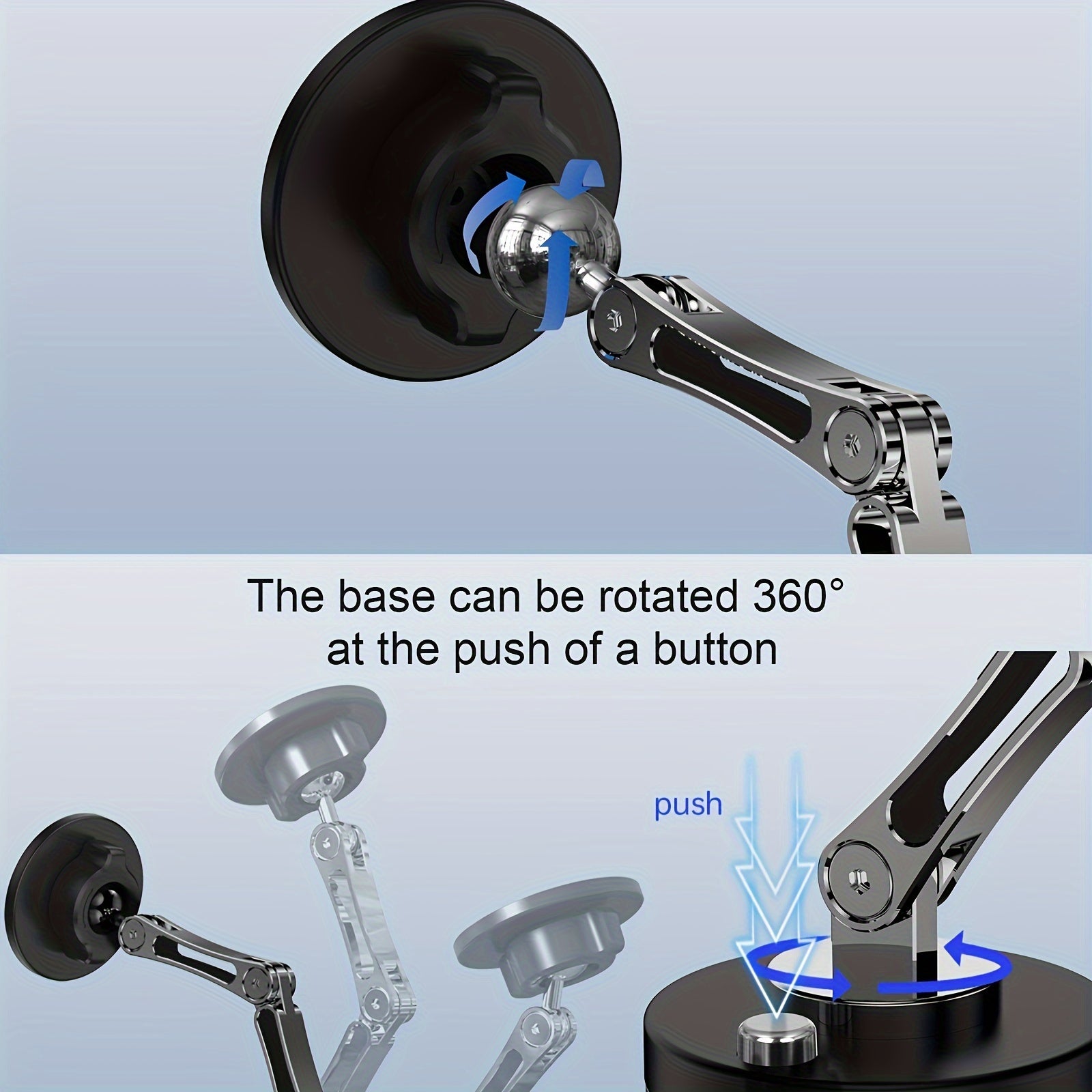 Avtomobil telefon uchun tutqich o'rnatish moslashuvchan gorizontal vertikal panel uchun barcha telefonlarga mos keladi