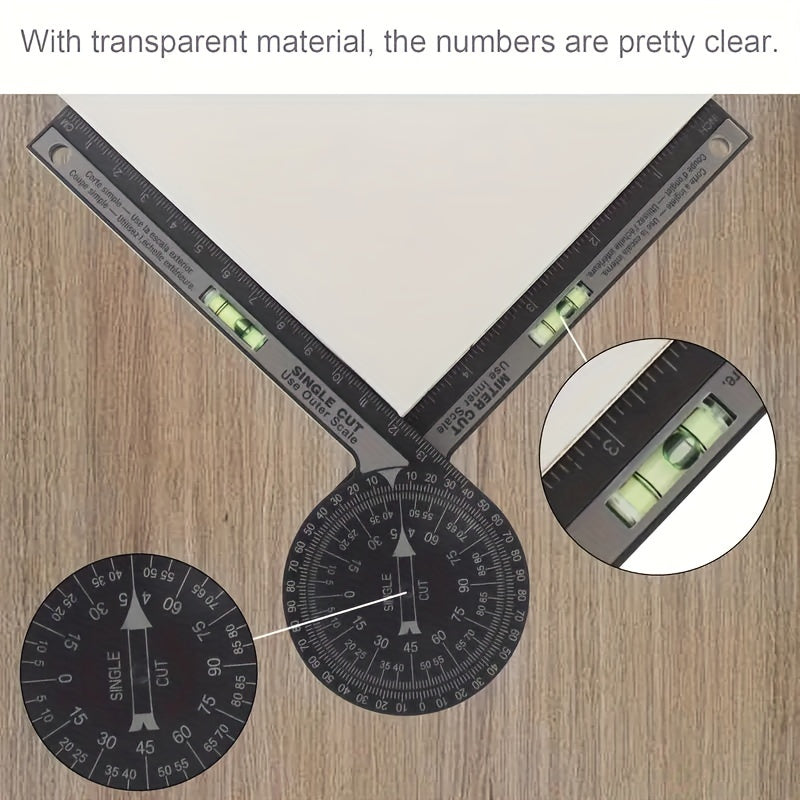 Medidor de ángulo giratorio para carpintería y renovación del hogar