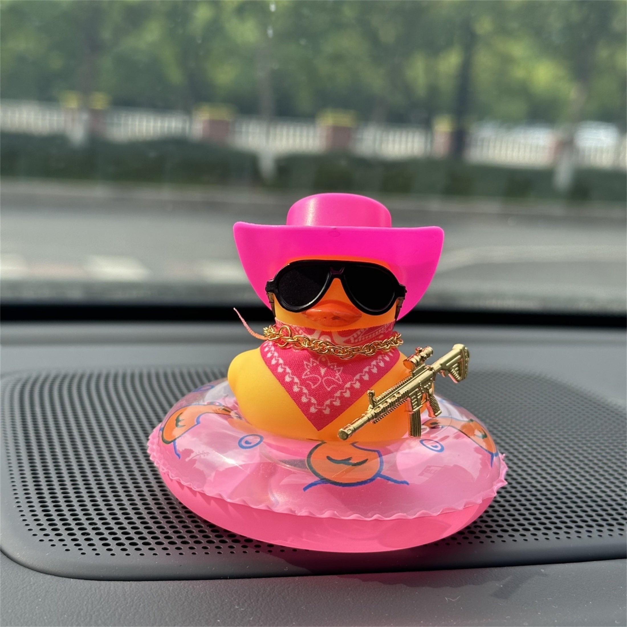 Qoziqorin shaklidagi avtomobil bezak dekor elementi, bardoshli PVC, transport ichki aksessuari