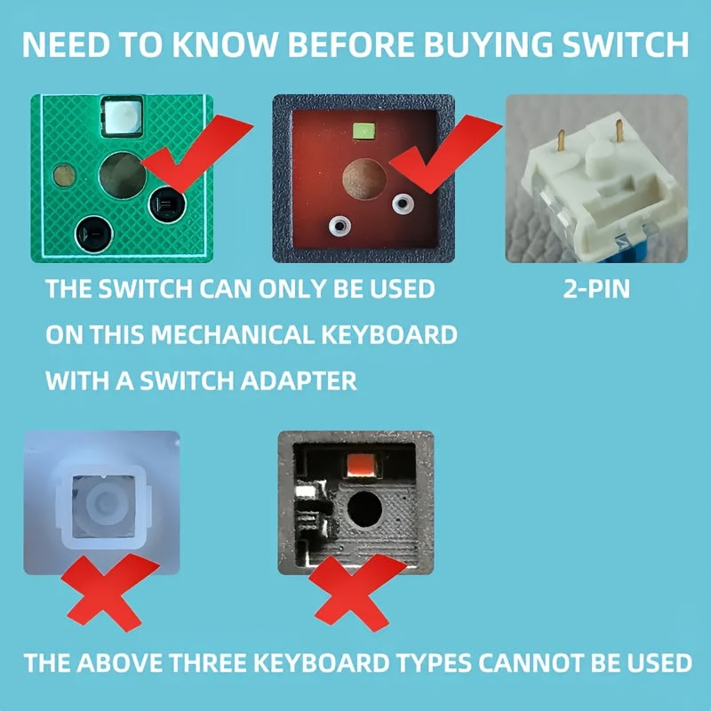 35 Straight Touch Mechanical Keyboard Switches 3 Pin 5 Pin Straight Axis