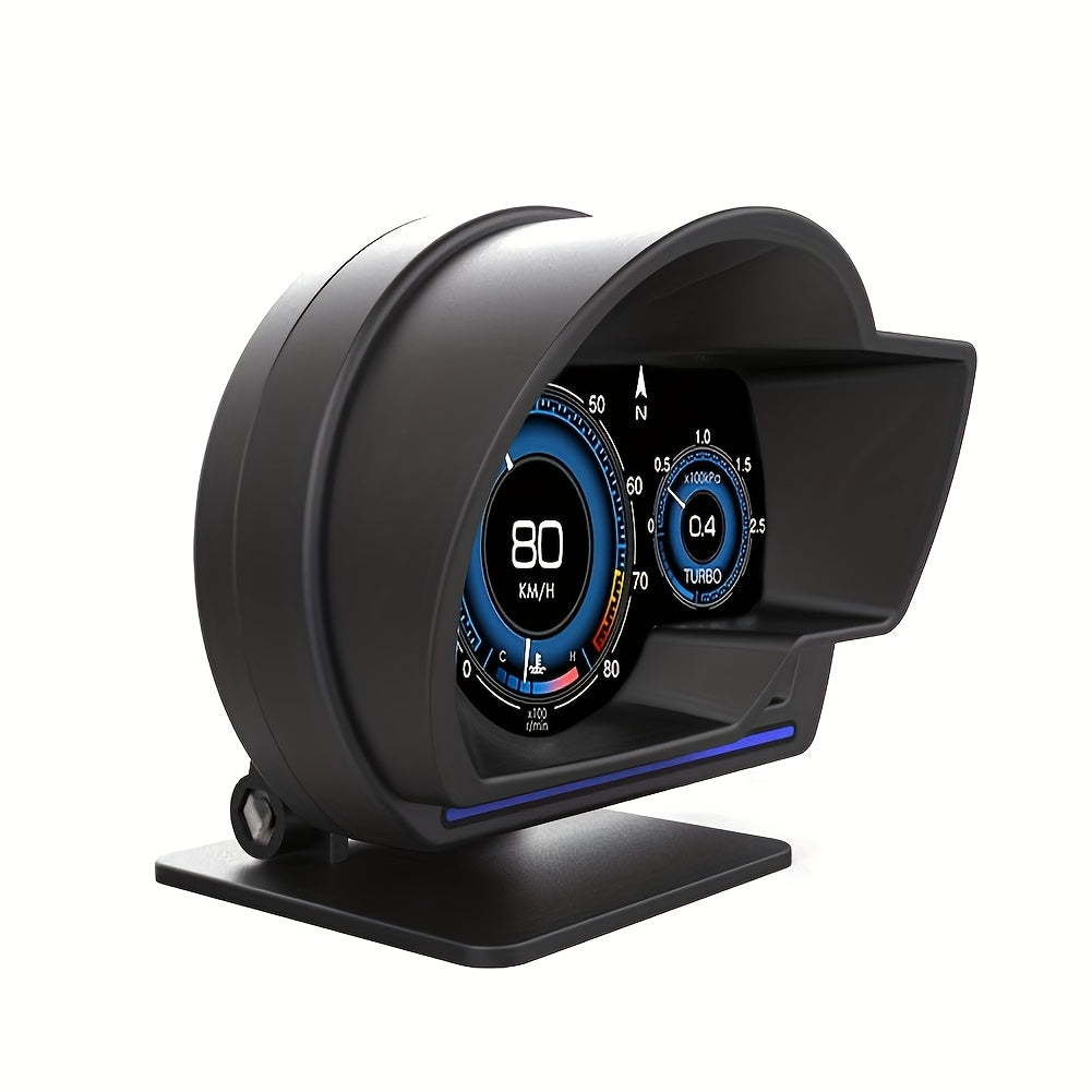 OBD2 Gauge Smart Speedometer with Ambient Light Adjustable Bracket and Trouble Code Display