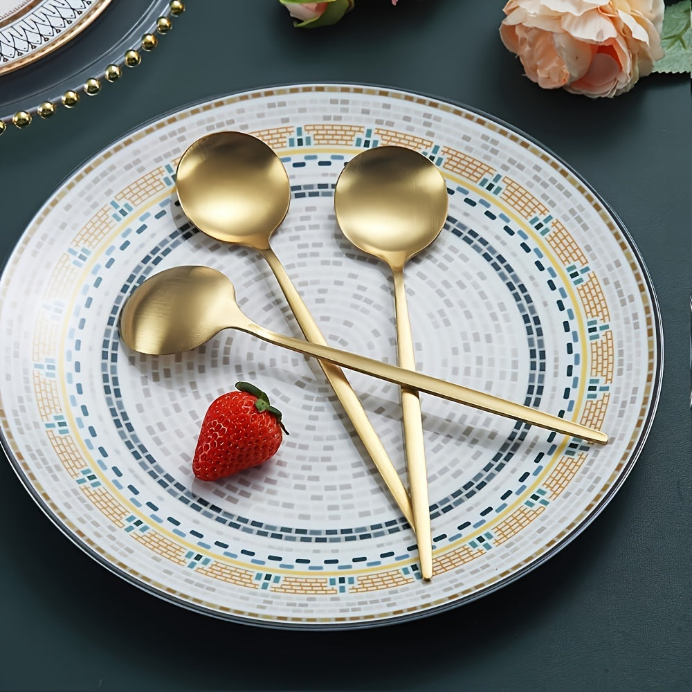 Set of 2/4/6 Stainless Steel Coffee Spoons 12.95 cm Dishwasher Safe