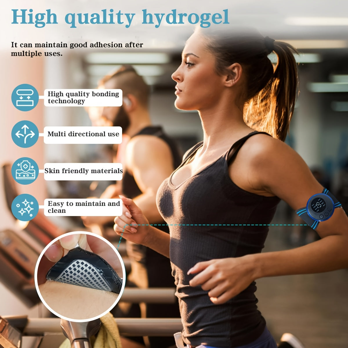 Portable Home Massager with 8 Modes 19 Intensity Levels Rechargeable EMS Neck Waist Body