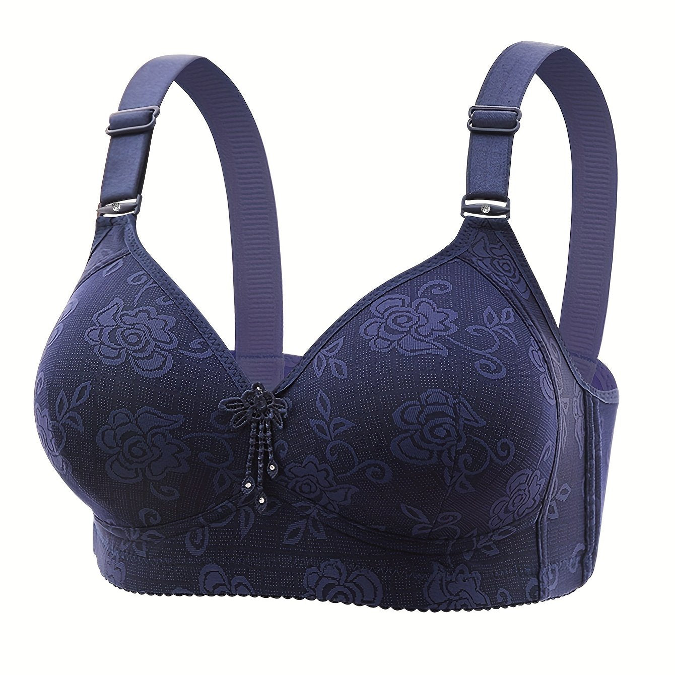 Women's Lace Wireless Push Up Bra Comfortable Breathable Lingerie