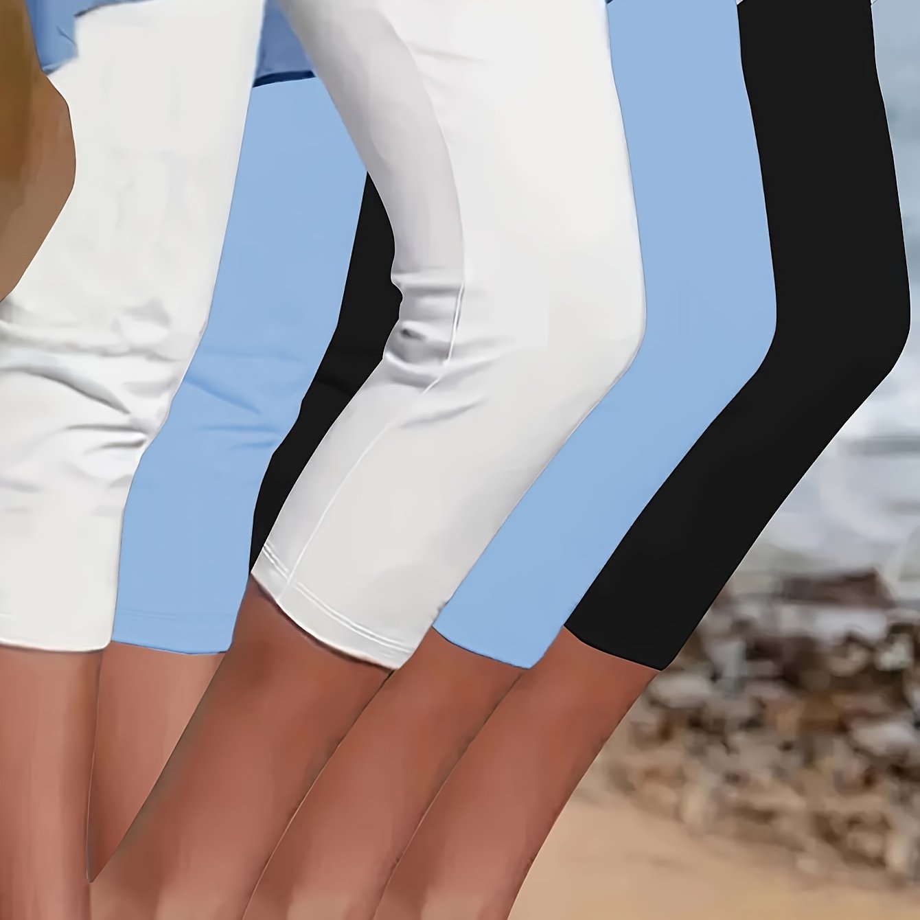 Plus Size Women's Yoga Pants Set High-Waisted Stretchy Compression Leggings