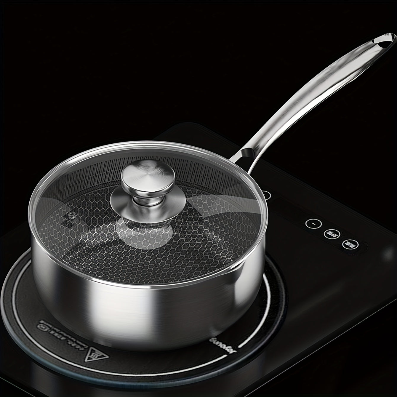 Yaponcha ilhomlangan zanglamas po'latdan yasalgan qozon, yopishqoq qoplama bilan – Yoshlar ovqatini va makaronni tayyorlash uchun ideal, idish-tovoq tozalash mashinasida yuvish mumkin