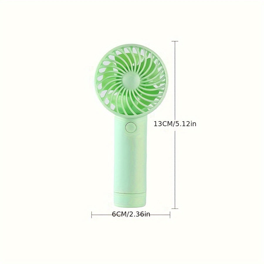 Portable Handheld Mini Fan USB Rechargeable Lithium Battery Compact Personal Cooling Fan