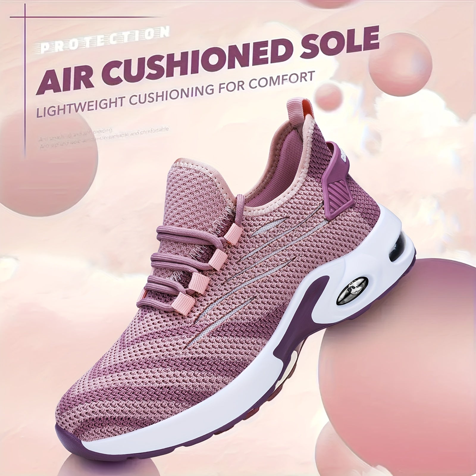 Women's Breathable Knit Safety Shoes Steel Toe Puncture-Resistant All-Season