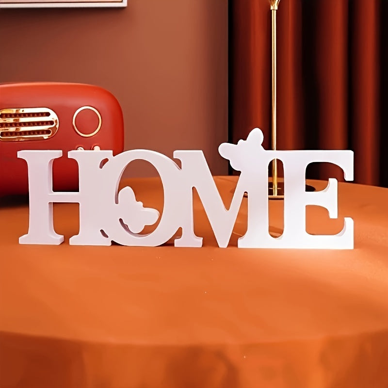 White Faux Wood Love Heart Decor Sign for Weddings Valentine's Day Mother's Day Thanksgiving Tabletop